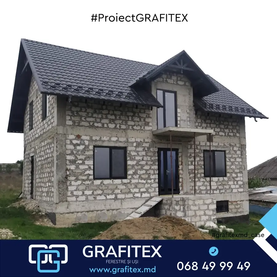 Bloc de balcon PVC VEKA — proiect Grafitex