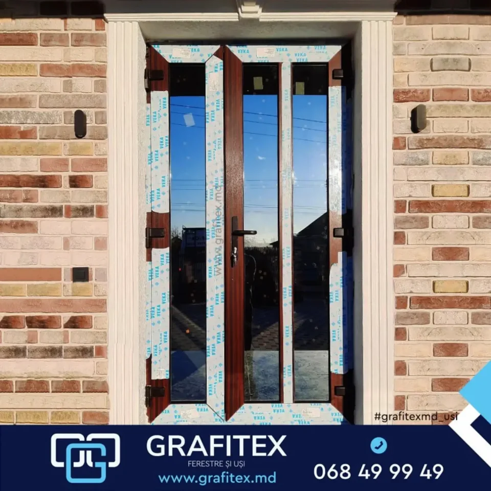 Fereastră din aluminiu, lucrare Grafitex