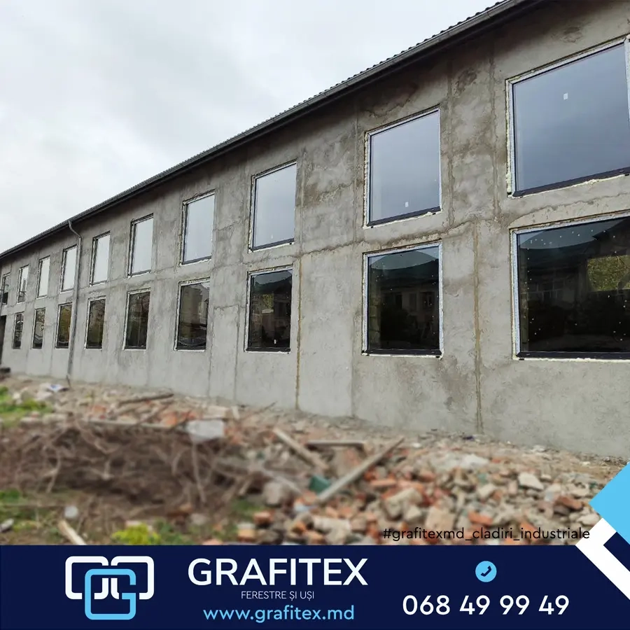 Fereastră din profil de aluminiu, instalată de Grafitex