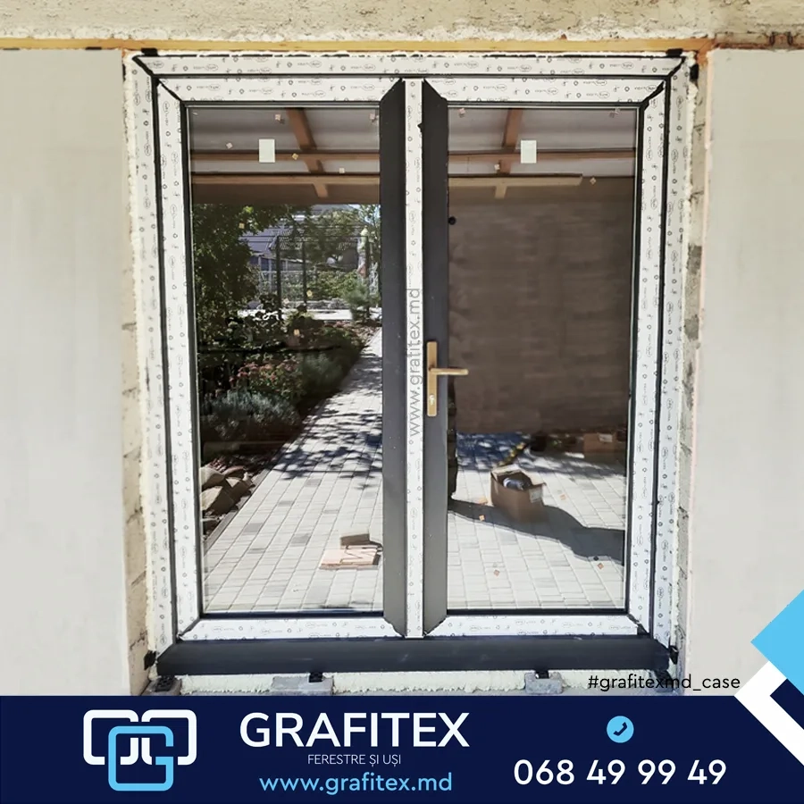 Fereastră din aluminiu pentru apartament — proiect Grafitex