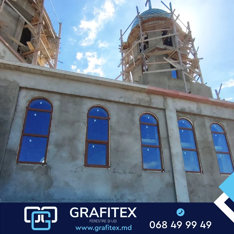 Fereastră din aluminiu — exemplu de lucrare Grafitex Moldova